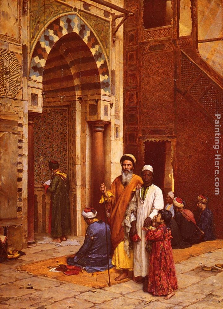 Arthur von Ferraris L'Aveugle A La Mosquee